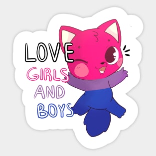 bisexual cat Sticker